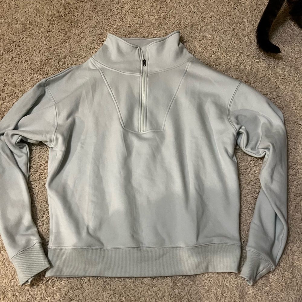 Earth Yoga Sustainable Organic Clothing Mint Athletic Quarter Zip size XL